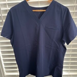 Women’s Navy Blue V-Neck scrub top